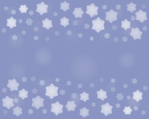 Donkere Kerstmis sneeuwvlokken achtergrond — Stockvector