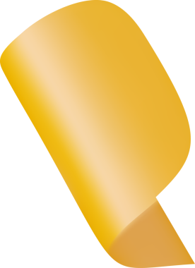 Üç boyutlu parti konfeti elementi. Turuncu kurdele