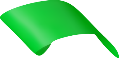 Üç boyutlu yeşil parti konfetisi. Havai fişek kurdelesi