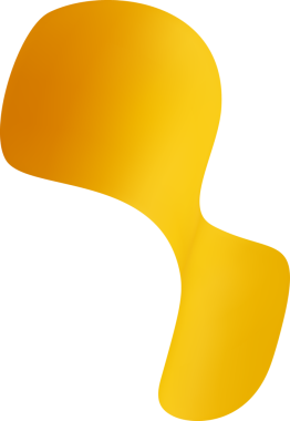 Üç boyutlu parti konfeti elementi. Turuncu kurdele