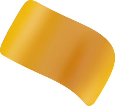 Üç boyutlu parti konfeti elementi. Turuncu kurdele