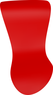 Üç boyutlu parti konfeti elementi. Kırmızı fişek kurdelesi.