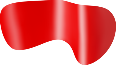 Üç boyutlu parti konfeti elementi. Kırmızı fişek kurdelesi.