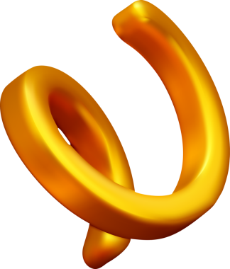 3 boyutlu yumuşak ipeksi altın konfeti kurdelesi.