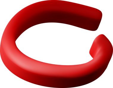 3D hassas kırmızı konfeti kurdelesi