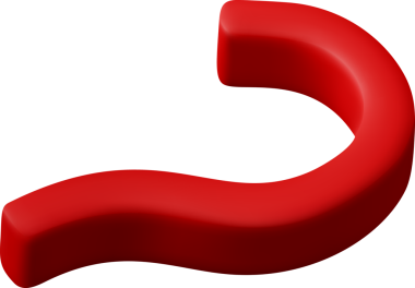 Üç boyutlu ince kırmızı konfeti kurdelesi.