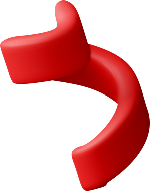 3D yanardöner kırmızı konfeti kurdelesi