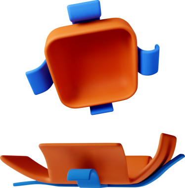 3 boyutlu, kurdeleli hediye paketi - 3 boyutlu turuncu önlü