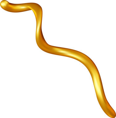 3D yanardöner altın konfeti kurdelesi