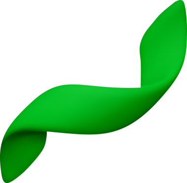 3D hassas yeşil konfeti kurdelesi