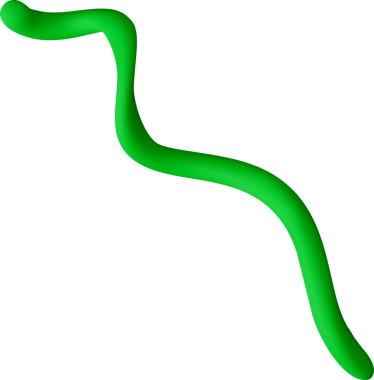 3D yanardöner yeşil konfeti kurdelesi