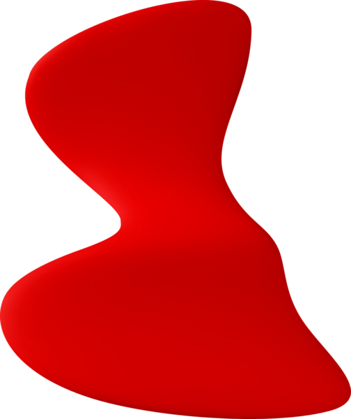 3D kırmızı ipek konfeti kurdelesi.