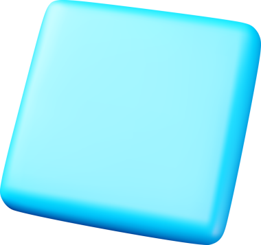 Gerçekçi 3B renk temel kare şekli