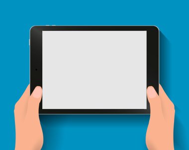 tablet bilgisayar tutan eller