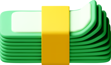 3 Boyutlu Yeşil Kağıt Para Paketi simgesi