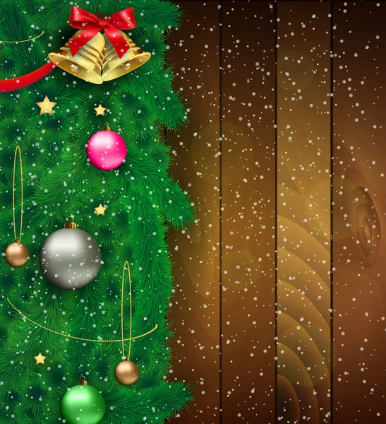 装饰圣诞树的矢量图 — 图库矢量图片