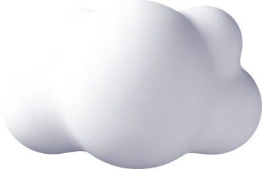 Beyaz tüylü bulut 3d