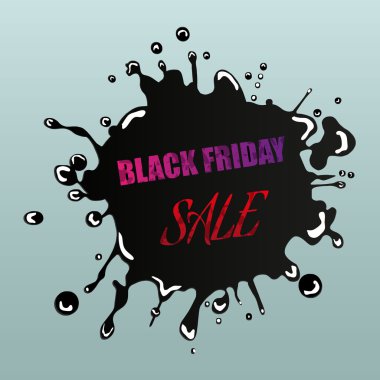 Siyah Cuma satış tasarım öğesi