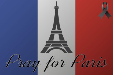 Paris bayrak için dua