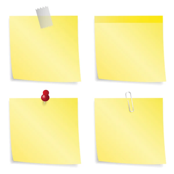 Sticky Notes Set — Stock Vector