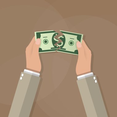 Para parçalıyor eller ikiye bill