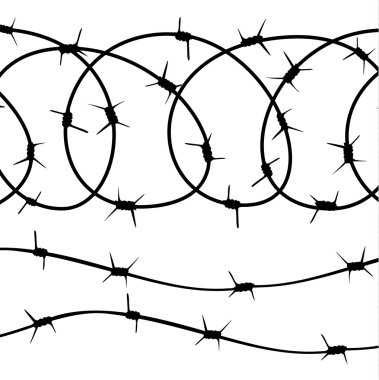Barbed Wire elements clipart