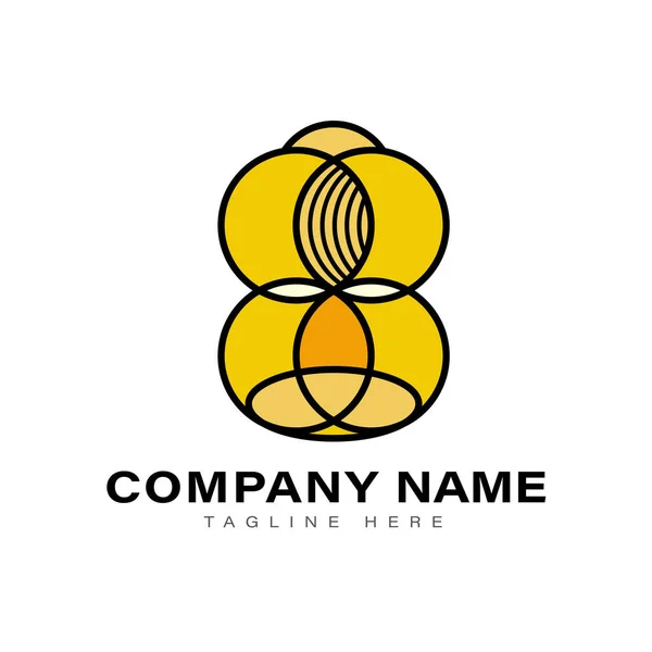 Het Logo Van Indiase Man Met Een Gele Kleur Die — Stockvector