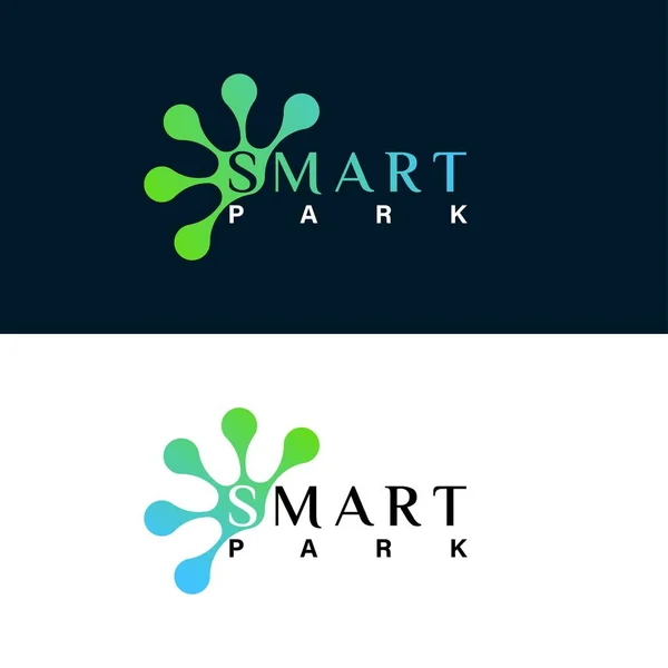 Modern Smart Park Logo Design Onderwijs Learning Park Logo Premium — Stockvector