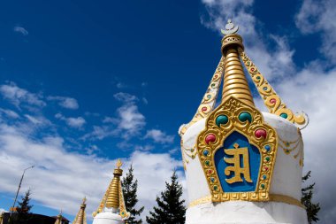 Ulan-Ude, Rusya, 05.29.2021 - Budist stupa, Rinpoche Tapınağı