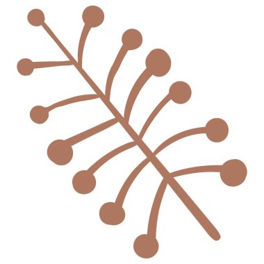 Kartpostal ve desenler oluşturmak için dekoratif çiçek yaprakları ve ögeler