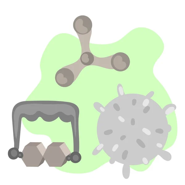 Masajeador gráfico vectorial simple dibujado a mano. Tratamientos anticelulíticos, cuidado de la piel y del cuerpo, spa, cosmetología. — Archivo Imágenes Vectoriales