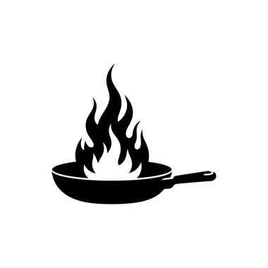 Yüksek Alevli Bir Tavanın Silueti