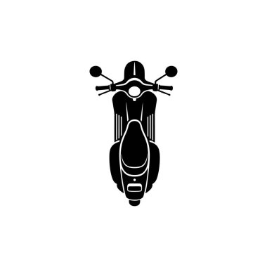 İkonik ve dostane retro scooter silueti