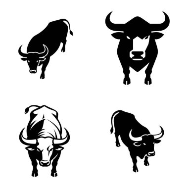 Güçlü Boğa Gururlu vektör silueti