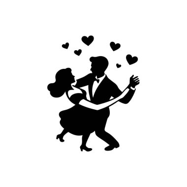 Onun etrafında çiftler gayretle dans etti.