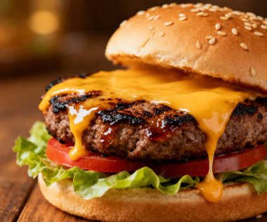 Biftekli Sulu Çizburger Patty ve Taze Marul