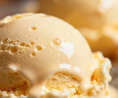 Vanilyalı Dondurma Dokusunu Kapat