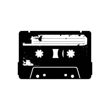 Retro Ses Kaset Simgesi Minimalist Müzik Biçimi