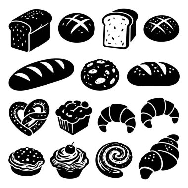 Tatlı Pastane Koleksiyon Şablonu Tatlı ve Ekmek