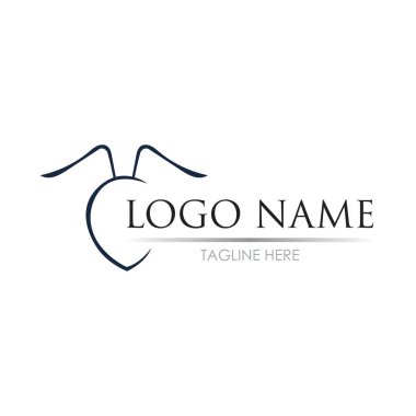 Karınca Logosu vektör illüstrasyon tasarımı