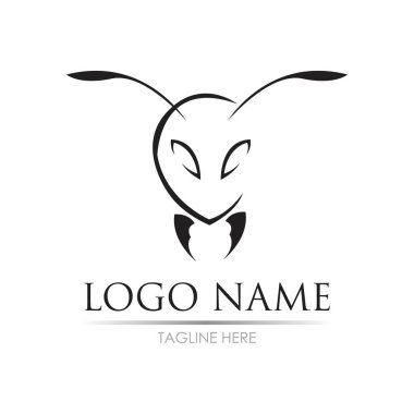 Karınca Logosu vektör illüstrasyon tasarımı