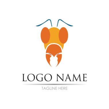 Karınca Logosu vektör illüstrasyon tasarımı