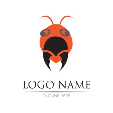 Karınca Logosu vektör illüstrasyon tasarımı