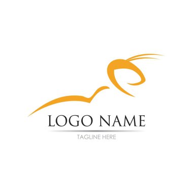 Karınca Logosu vektör illüstrasyon tasarımı