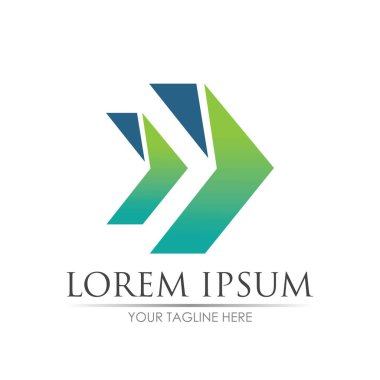 Ok vektör illüstrasyon simgesi Logo Şablonu tasarımı