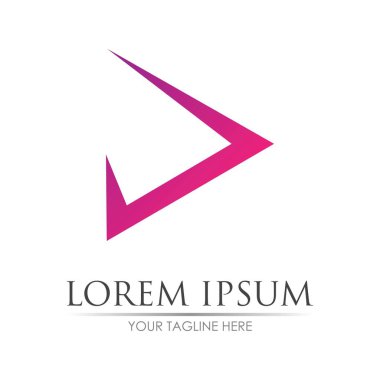 Ok vektör illüstrasyon simgesi Logo Şablonu tasarımı