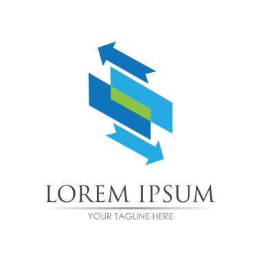 Ok vektör illüstrasyon simgesi Logo Şablonu tasarımı