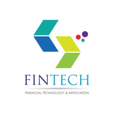 Fintech ve dijital finans teknolojileri için modern logo tasarımı