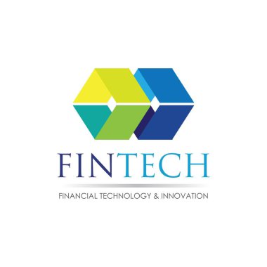Fintech ve dijital finans teknolojileri için modern logo tasarımı