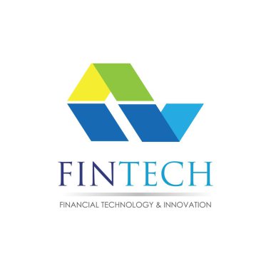 Fintech ve dijital finans teknolojileri için modern logo tasarımı